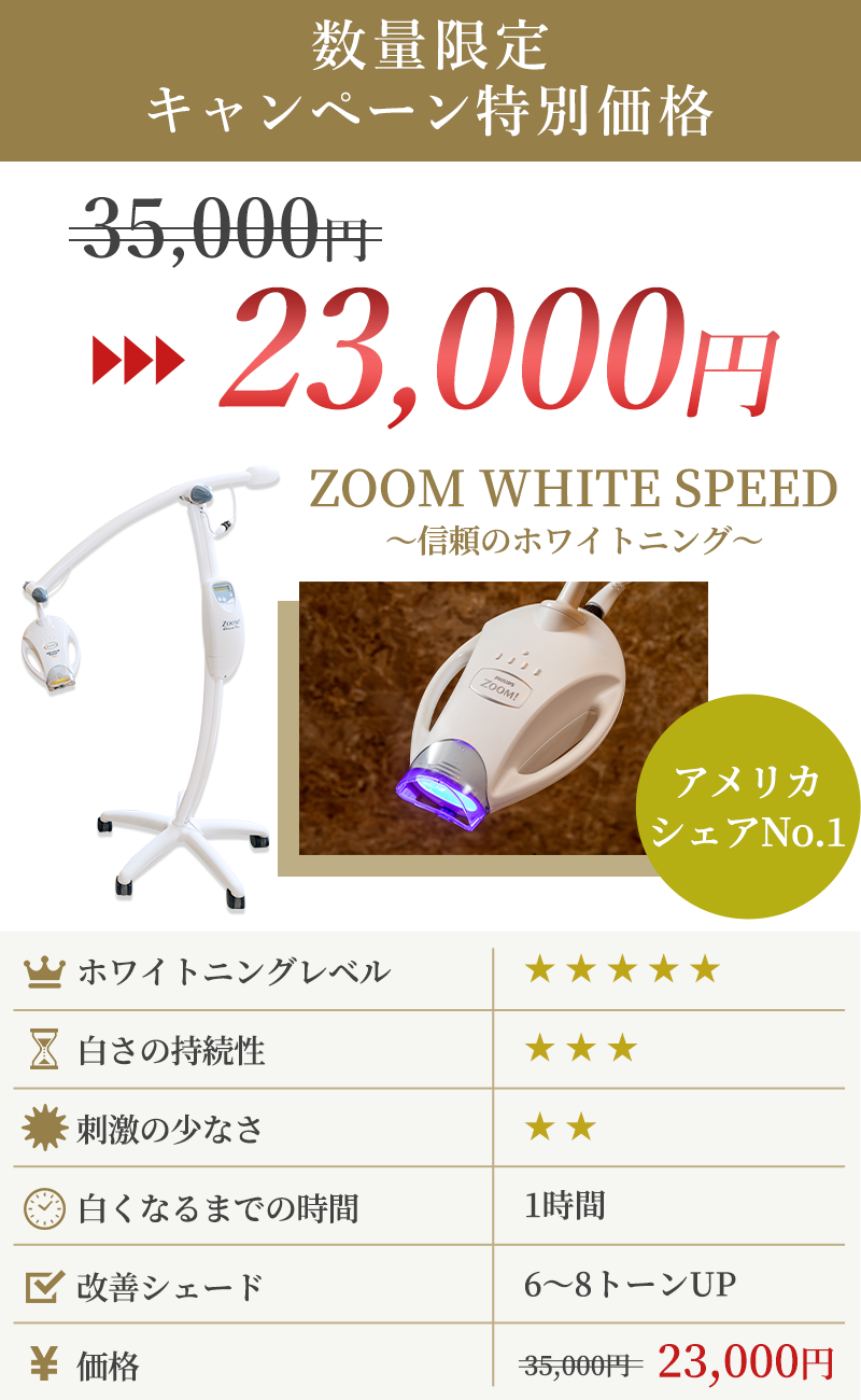 ZOOM WHITE SPEED